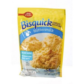 Betty Cocke Bisquick 컴플리트 버터밀크 비스킷 믹스 물만 추가 212.6g7.5온스, 212.6g, 1개, 1) Buttemilk - 7.5 Ounce Pack