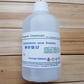 묽은염산 1M(1N) Dilute Hydrochloric Acid(HCI) 화)450ml 오피스안