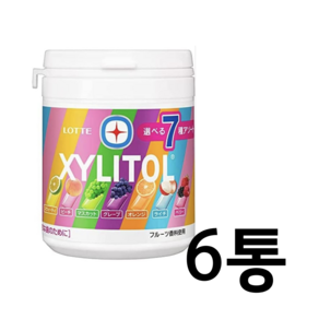 일본자일리톨 롯데자일리톨껌 7종 모둠보틀 143g 6통, 6개