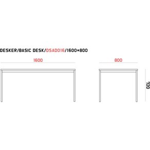 카이젠스 데스커 DSAD016 베이직 책상(BASIC DESK) 1600*800 맞춤제작 가죽매트 DSK-15, 밀크화이트