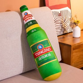 맥주 쿠션 맥주병 모양 베개 바디필로우 등받이 인테리어, 1. TSINGTAO