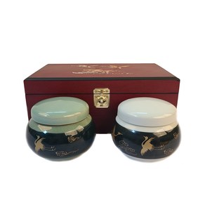 천연벌꿀/고가구 흑상감도자기 국내산 천연벌꿀 300g x 2개 (set) 명절선물세트 추석선물 설선물 답례품 벌꿀선물세트