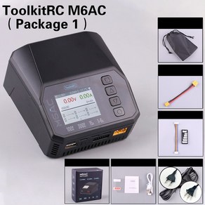 ToolkitRC M6AC 스마트 Lipo 배터리 충전기 방전기 AC 120W DC300W MAX30A 1-6S FPV 모델 예비 부품 LiHV L, 02 EU 플러그, 01 M6AC Package 1