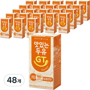 맛있는두유GT 달콤한맛, 190ml, 48개