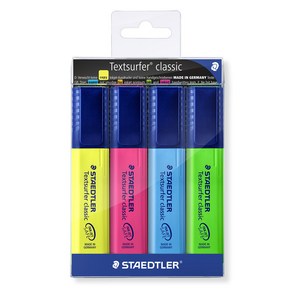 Staedtler 스테들러 텍스트서퍼 형광펜 4색 세트 364 WP4