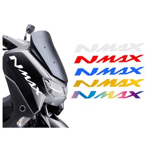 피트인 야마하 NMAX125 사이드 대형 스티커 반사 카울 데칼 방수 엔맥스 튜닝 용품, NMAX카울스티커(화이트), 1개