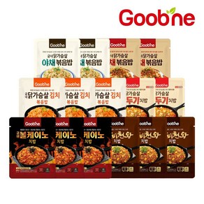 [굽네] 닭가슴살 치밥&볶음밥 6종 15팩 맛보기 PL63, 200g