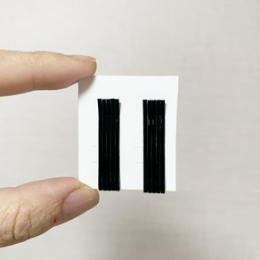 짧은 실핀 3.8cm 엣지 블랙 실핀 [1세트=10개]