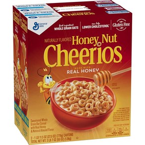 제너럴밀스 Honey Nut Cheerios 제너럴 밀스 허니너트 치리오스 2팩 55oz(1.5kg)