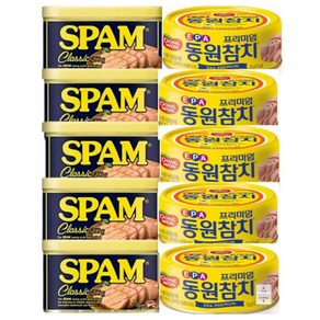 스팸200g+참치135g 5개 세트 스팸 참치세트 스팸200g 참치135g 세트, 1개