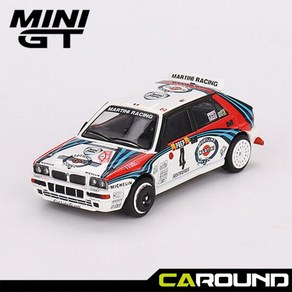 미니지티(455) 1:64 란치아 델타 Integale Evoluzione 1992 WRC 몬테카를로 랠리 우승 마티니 레이싱 No.4, 1개