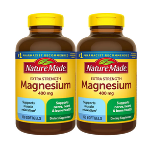 Nature Made Magnesium 네추럴 메이드 마그네슘 400mg 150소프트젤 2팩