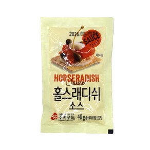 주비푸드 홀스래디쉬소스(파우치) 40g, 1개