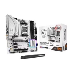 [ASRock] B650M PG Riptide WiFi White 디앤디컴 (AMD B650/M-ATX)