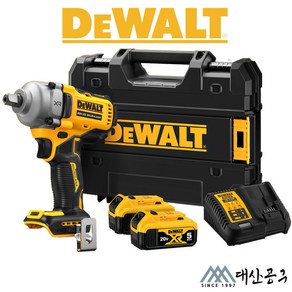 디월트 신제품 20V 충전 미드토크 임팩트 렌치 DCF892 N P1 P2 DCF894후속, [03]P2(케이스+5A배터리2개+충전기), 1개