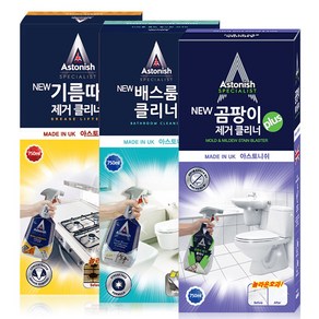 아스토니쉬 베스트 클리너 3종세트 (곰팡이+기름때+베스룸), 1개