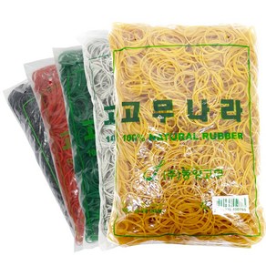 고무나라 고무밴드 1kg 노란 고무줄, B-1kg고무밴드 40x1.5x1.3(검정)(베트남)