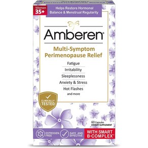 앰버런 복합 폐경기 영양제 Ambeen Multi-Symptom Peimenopause Relief 60정, 1개