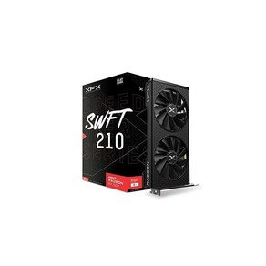 XFX Speedste MERC310 AMD Radeon RX 7900XTX 블랙 게이밍 그래픽 카드 24GB GDDR6 RDNA 3 RX-79XMERCB9 포함, RX 7600 SWFT