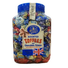 Walkes 1.250g Toffee Assoted Eclais 카라멜 워커스 어쏘티드 토피 에클레어 [+무료배송], 2개, 1.25kg