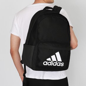 아디다스 가방 Classic BOS BackPack 블랙+화이트 로고