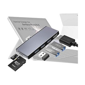 된 버전 Suface Po 6Po 5Po 4용 마이크로소프트 서피스 도킹 스테이션4K HDMI 3 X USB 3.0 6, Sufac Po Dock UTAKY