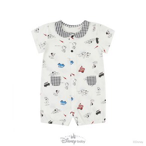 [디즈니베이비 여름]달마시안체크반소우주복(OWHITE)_79R317505