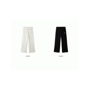 후아유 여성용 트레이닝 팬츠 셋업 Ribbed Wide Pants WHTME4T61F