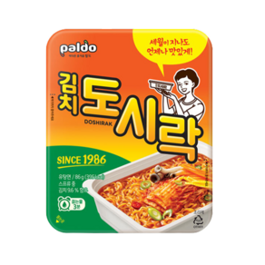 팔도도시락 김치 컵라면 86g, 24개