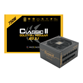 마이크로닉스 Classic II 750W 80PLUS골드 풀모듈러 ATX3.1, HP1-O750GD-E12F