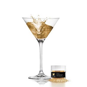 Bew Glitte - Gold (4g 1x Shake Ja)  Edible Glitte Fo Bee Cocktails and Mocktail Beveages!, 1개, 90.72g