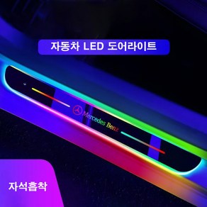 자동차 LED 도어라이트 문턱 보호 커버, 포르쉐, 1세트, 4도어