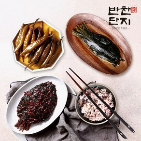 반찬단지 명이나물120g+간장고추120g+깻잎무침120g, 120g, 1개