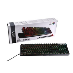 MSI VIGOR GK71 SONIC KR 게이밍 키보드 SonicRed 스위치 KB596, 상세페이지 참조, 상세페이지 참조, 상세페이지 참조