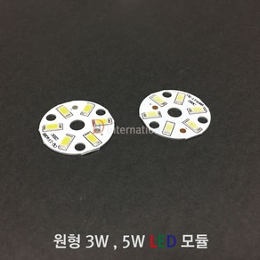 원형 3-24W LED 모듈/LED모듈/원형LED/COB LED, 7W((선연결), 1 - Cool White(주광색), 1개