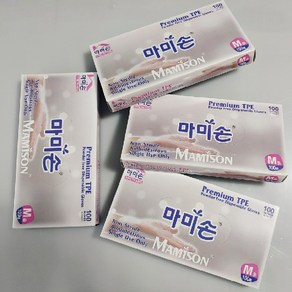 마미손 프리미엄 TPE 위생장갑, 소(S), 1개