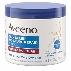 Aveeno Skin Relief Moistue 아비노 스킨 릴리프 모이스처 리페어 크림 인텐시브 모이스처 11oz(311g), 1개