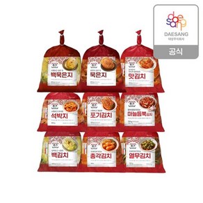 종가집 종가 별미김치 9종 2개 골라담기, 석박지 900g:맛김치 900g, 900g