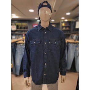 리바이스 무료배송!! 오버사이즈 스타일로 어떤 체형도 편하게 입자!! 진청컬러로 깔끔하게!! LEVI'S SILVERTAB 오버사이즈 데님셔츠[NC불광]A5767-2