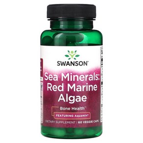 스완슨 씨 미네랄 Red Maine Algae 60 베지캡슐, 1개, 60정