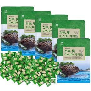 K-건강간식 맛있는 자연의맛 안신 전복 톳다시마 캬라멜, 5개, 120g