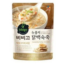 비비고 누룽지 닭백숙죽, 420g, 2개