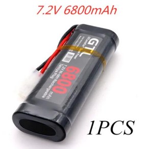 RC카 무선조정 자동차 NiMH 배터리 팩 RC 트럭 Bugibot 탱크 회색 디너 전원 공급 장치 7.2V 6800mAh, 1) 1PCS