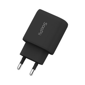 Soopii 25W PD PPS 초고속 충전기, 1개, 블랙