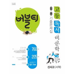 버블티 고등 독서 비문학 내신+수능 기출문제집 신사고(서혁)(2024)