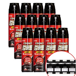 컴배트 스피드에어로솔 1박스12개입+바퀴트랩1장, 500ml, 1세트