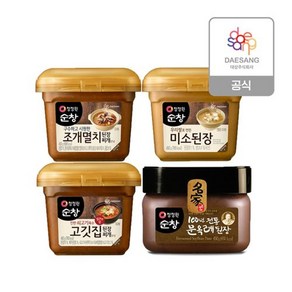 청정원 된장 450g 4종(미소/조개/고기/문옥례) 골라담기, 조개멸치찌개450g(PETG) x 2개, 1개