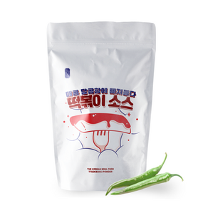 경동시장 떡볶이 분말 중간맛 500g 가루 소스 보통맛 2단계