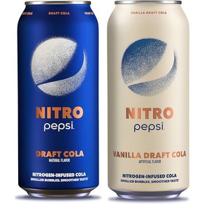 미국 NITRO Pepsi 니트로 나이트로 펩시 콜라 드래프트 크리미 404ml 4캔, 4개