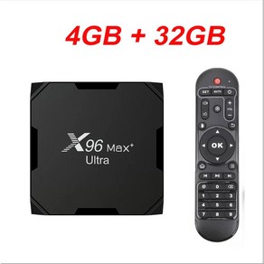 셋톱박스 TV 와이파이 8K 32GB TVBOX 울트라 셋톱 박스 미디어 4GB 플레이어 Max AV1 11 안드로이드 X96 S905X4 BT Amlogic X96Max 플러스, 4G32G, Eu 플러그, 3) Eu 플러그 - 4G32G